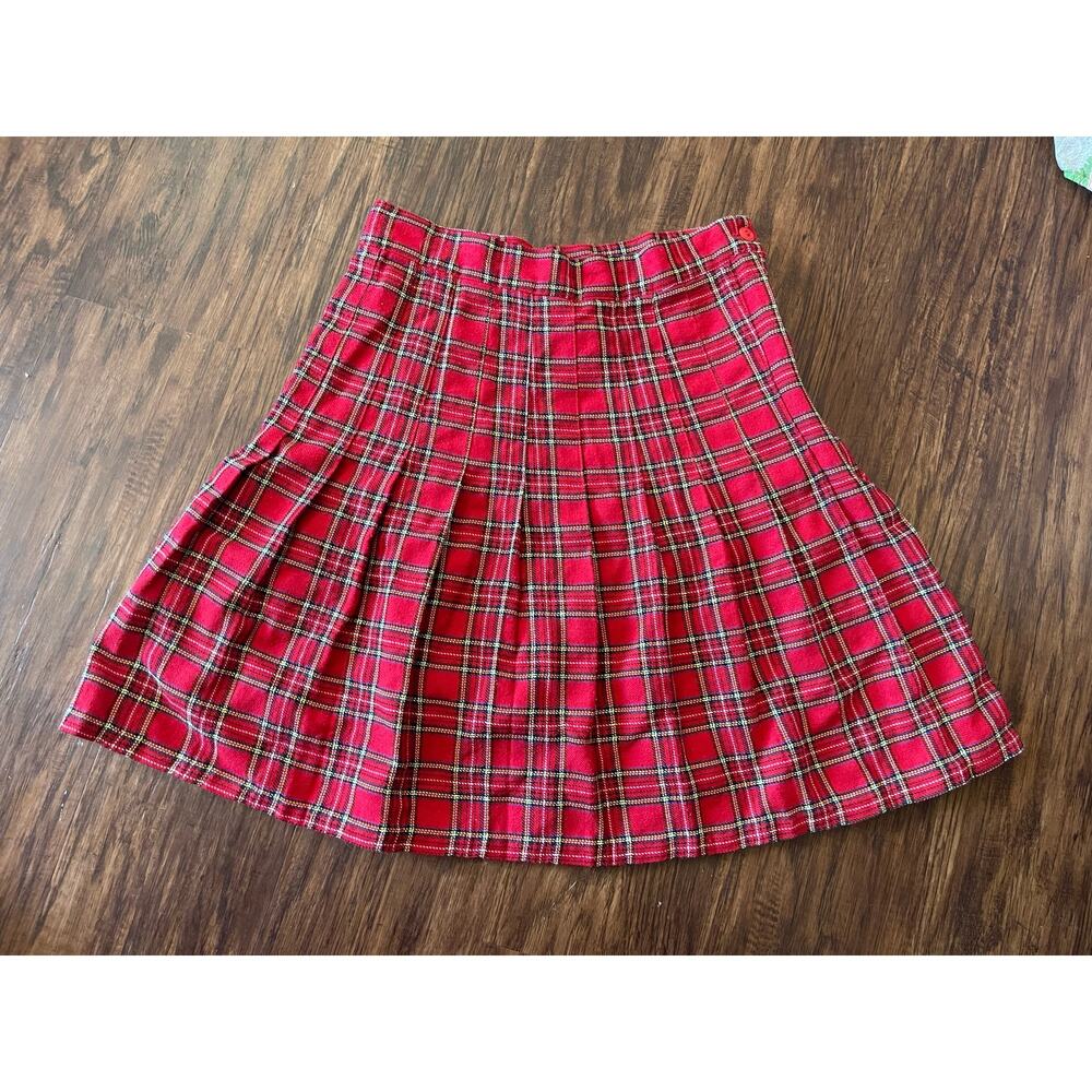 Vintage Tracy Evans womens 9 plaid skirt